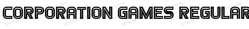 Corporation Games Regular字体转换
